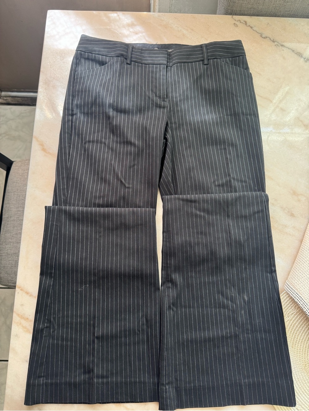 Women’s Express Black Pinstripe Trousers